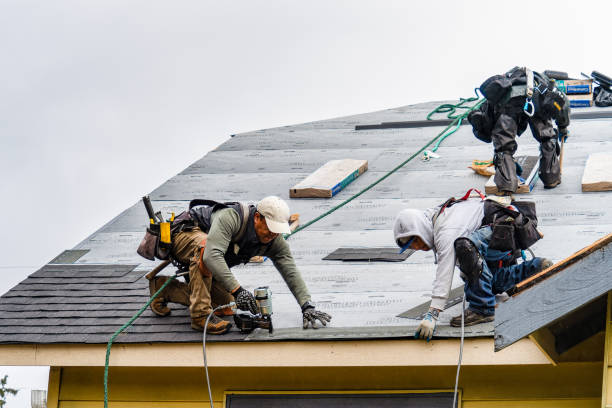 Professional Storm Damage Roof Repair technician working in Palm Desert, CA